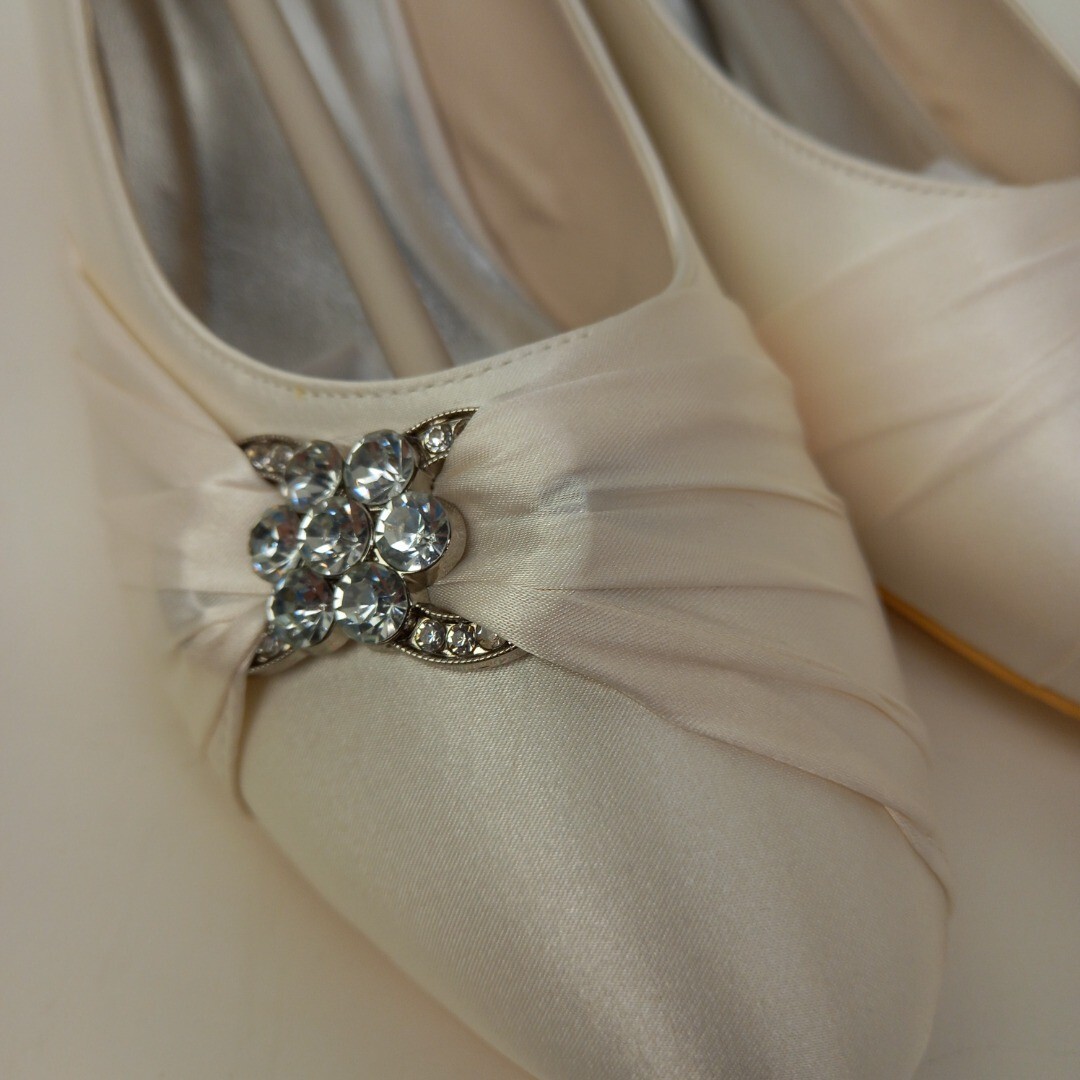 Elegant Park Bridal Shoes Size 8 Womens Ivory Short Heel BNIB WRDC eBay