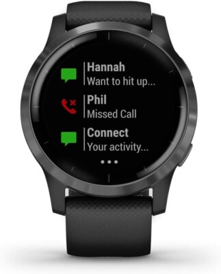 GARMIN VIVOACTIVE 4 ブラック GPS Garmin Vivoactive 4 GPS Smartwatch | eBay