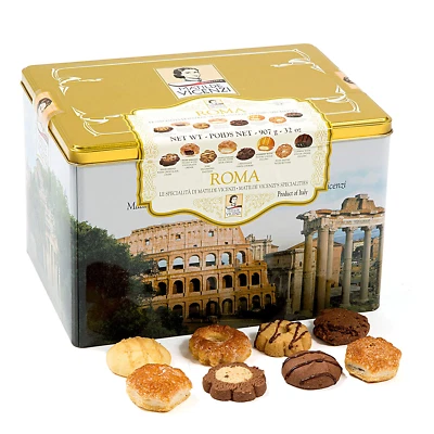 Biscotti Vicenzi Matilde Roma Scatola Regalo Latta Biscotto Burro Pasticceria