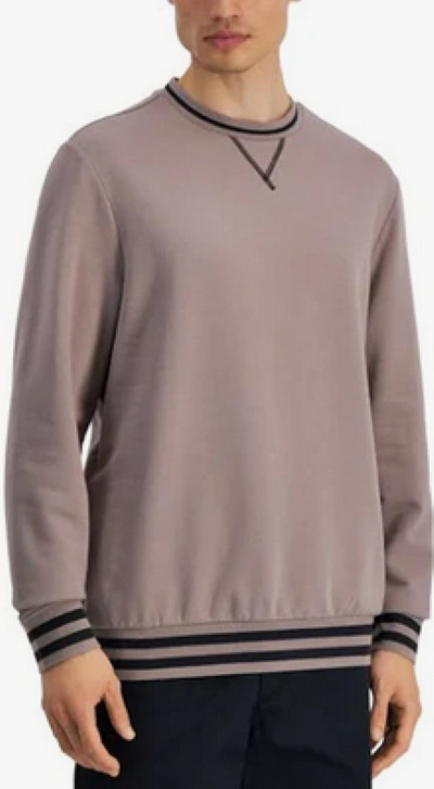 Мужской пуловер Alfani с длинным рукавом из хлопка и полиэстера из норки [XXL]