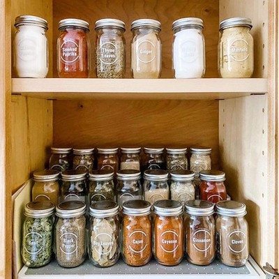 Food Container Blackboard Bottle Jar Stickers Home I0Y7 I3L3 Best DIY I4V9