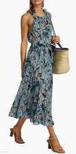 Ulla Johnson Mariam Floral Tie-Strap Midi-Dress NWT Size 2