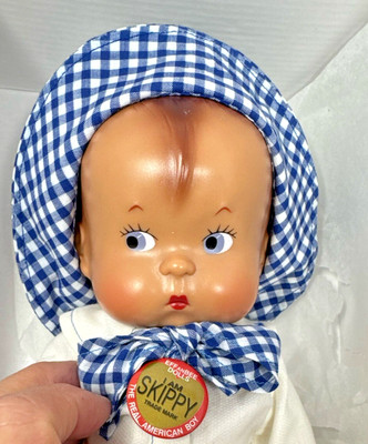 Effanbee Skippy Doll  12'' 1996 Edition Hang Tag, Charm NRFB COA Original Box