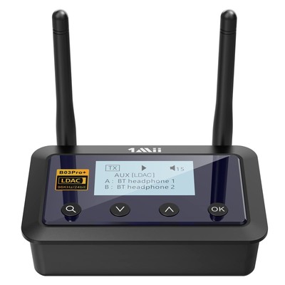 B03Pro+ Bluetooth 5.3 Transmitter Receiver Certified LDAC for TV Home Stereo,...