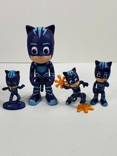 DISNEY JUNIOR PJ MASKS CATBOY LOT 4 PVC Figures Just Play Frog Box