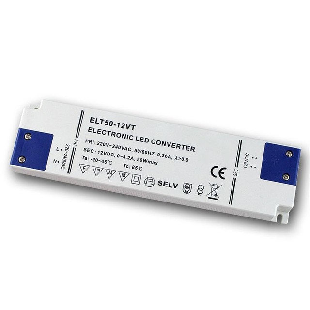 LED Trafo "super Slim" 12v DC 50w Transformer for LEDs Electronic