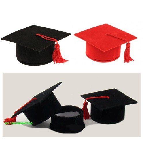 TOCCO SCATOLINA PORTACONFETTI CAPPELLO LAUREA PORTA CONFETTI BOMBONIERA  VELLUTO | eBay
