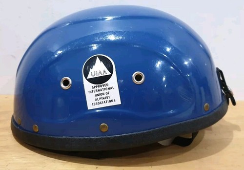 Retro Climbing, Mountaineering Helmet,fibreglass, Blue. - Picture 3 of 7