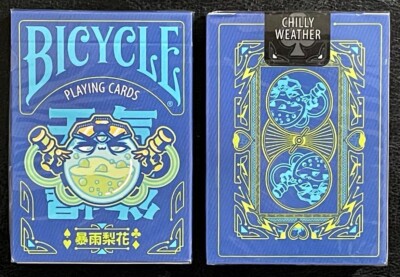 Bicycle Chilly Weather Rain Edition playing cards CLEARANCE!