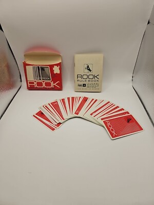 **100% COMPLETE** ROOK Game Red Cards 1968 Vintage W Official Tournament Rules