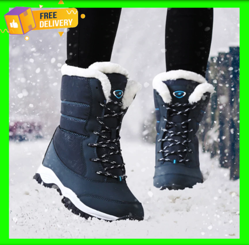 Botines De Mujer Zapatos de Plataforma Botas Invierno Calzado para Nieve y  Agua | eBay