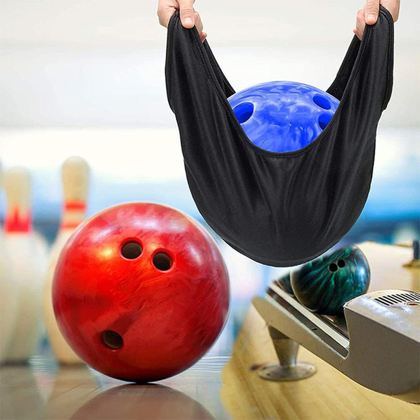 Bowling Ball Cleaning Seesaw Bag Microfiber Bowling Polishing Cleaner