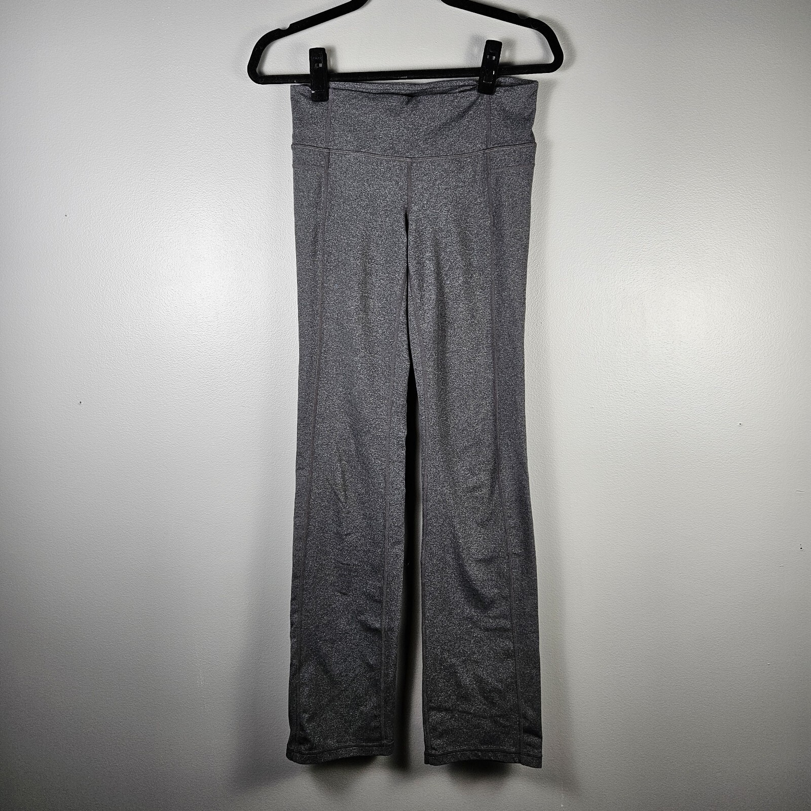 Athleta Yoga Pants Womens Small Straight Leg Heather Gray Inside Pocket-image