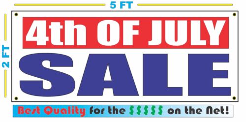 4th OF JULY SALE Banner Sign NEW XXL Size Best Quality for the $$$$ RW&amp;B