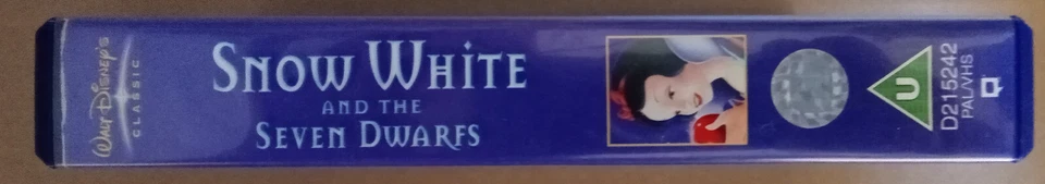 Walt Disney Classics SNOW WHITE and the SEVEN DWARFS video cassette PAL UK rel. - Image 3 of 4