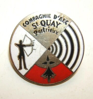 PETIT INSIGNE EPINGLETTE COMPAGNIE D'ARC DE St QUAY PORTRIEUX - Photo 1/2