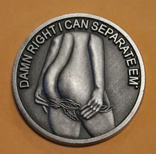 Air Traffic Control ATC Separate Em' Navy Silver Finish Challenge Coin / AC Rate