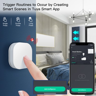 Tuya ZigBee Smart Button Switch Wireless Remote One Key Control