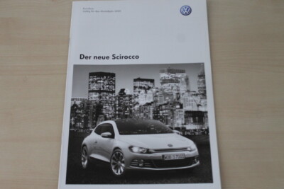 173634) VW Scirocco - Preise & Extras - Prospekt 06/2008