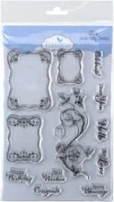 Elizabeth Craft Designs - ACRYLIC STAMPS - GARDEN PARTY ELEMENTS