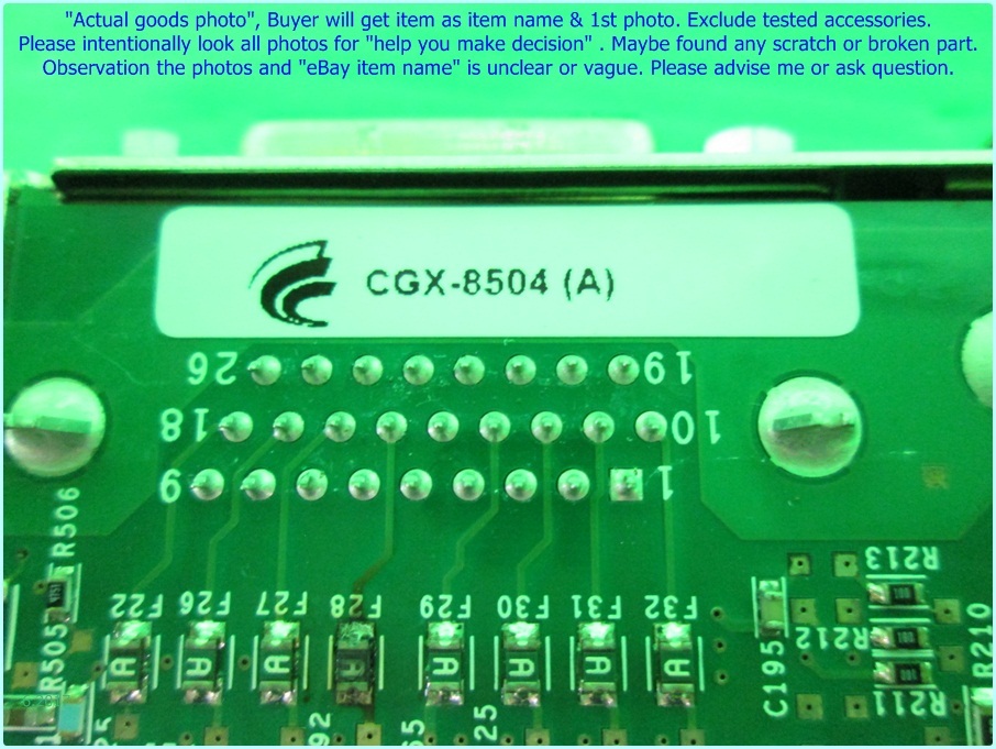 COGNEX CFG-8504-000 801-8504-11R card as photo, sn:2330 dφm pp, DHL to US.