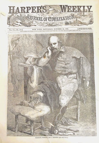 Harpers Weekly Oct 25, 1862,"After the Battle" by Thomas Nast, Battle Maps