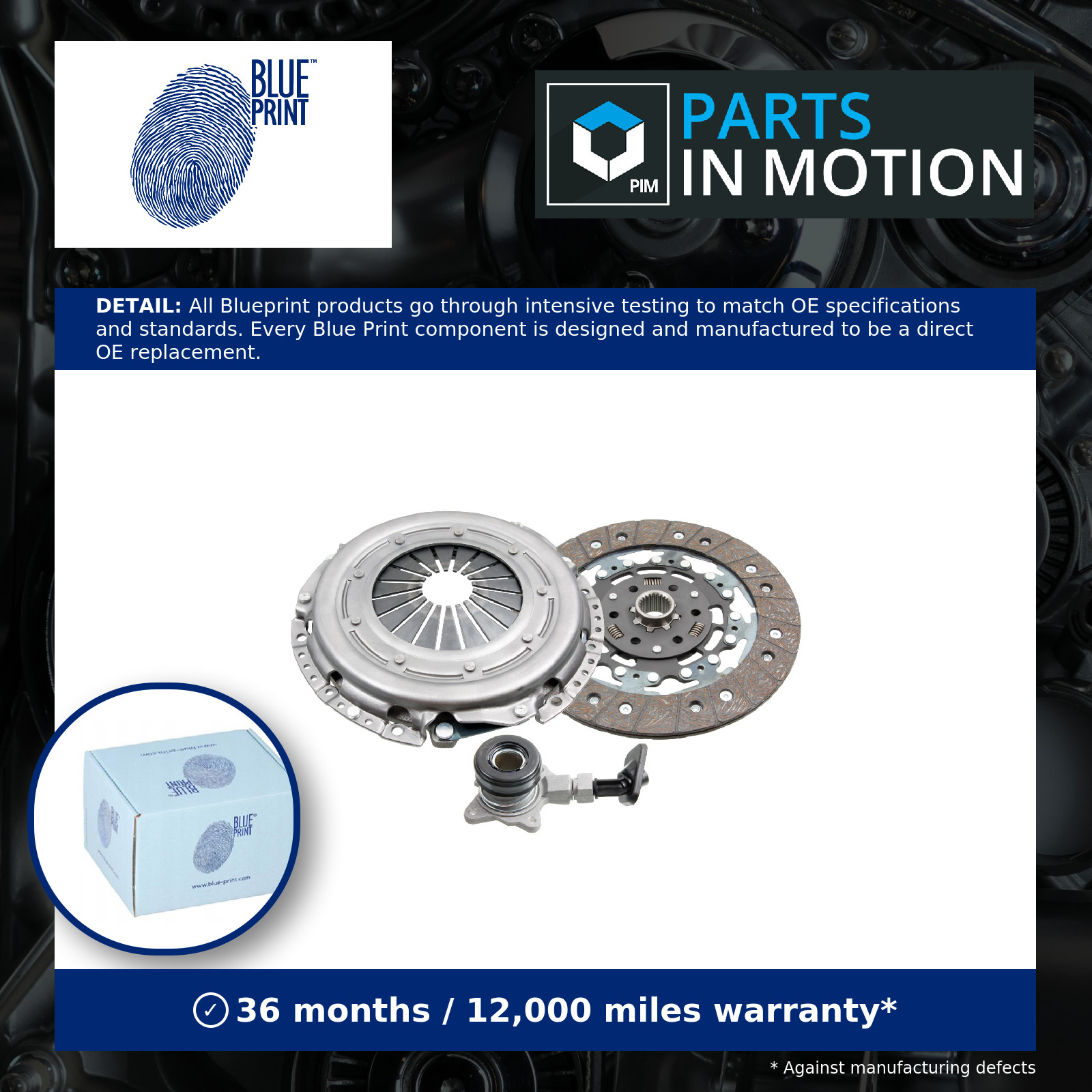 BLUE PRINT ADBP300064 Clutch Kit Fits Ford Focus Focus C-Max Volvo S40 V50 - Image 4