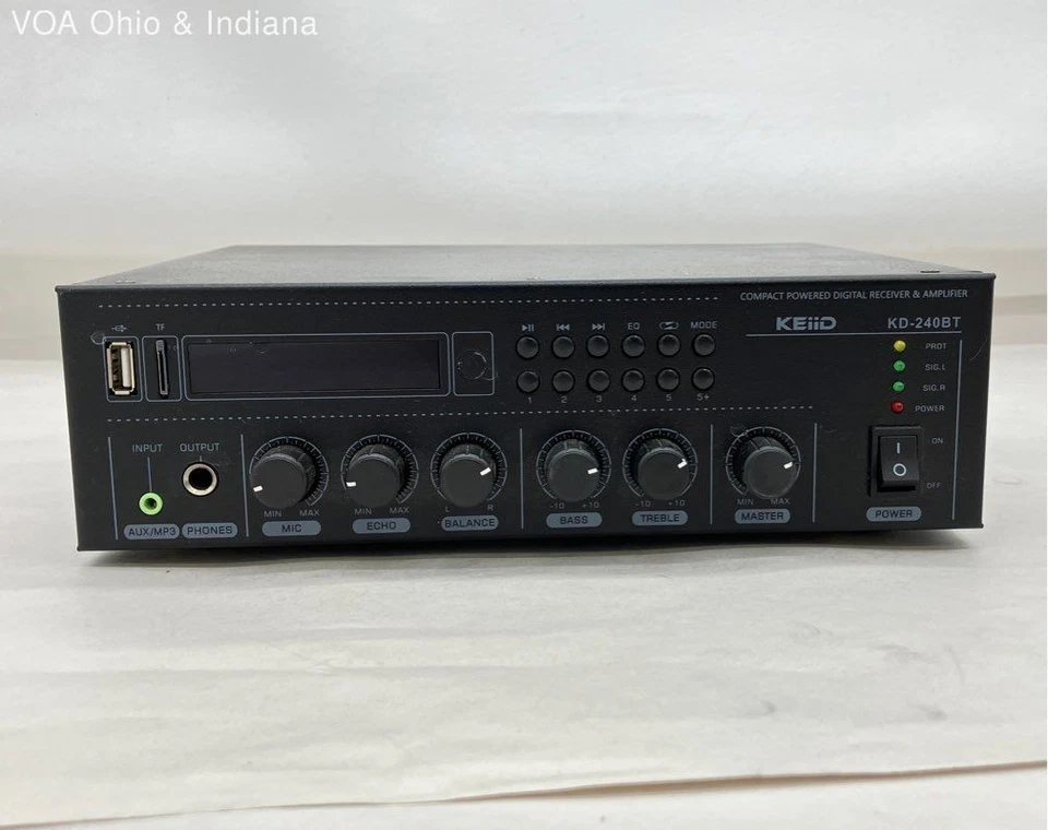 Keiid KD 240BT Compact Powered Digital Receiver & Amplifier