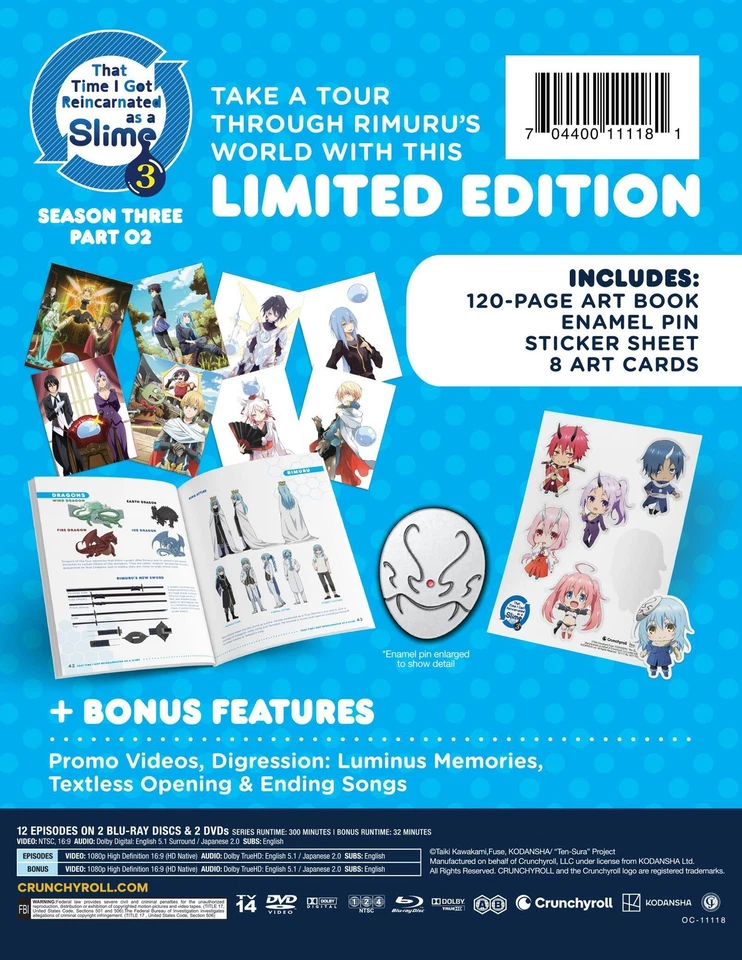 That Time I Got Reincarnated as a Slime - S3P2 (LE Blu-ray+DVD) NEW - Image 4 of 4