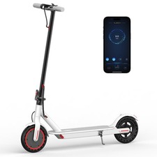AOVOPRO White 350W 8.5' Foldable Electric Scooter for Adults and Child 19Miles