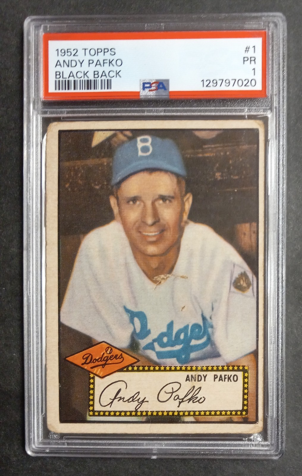 1952 Topps - #1 Andy Pafko - PSA 1 PR