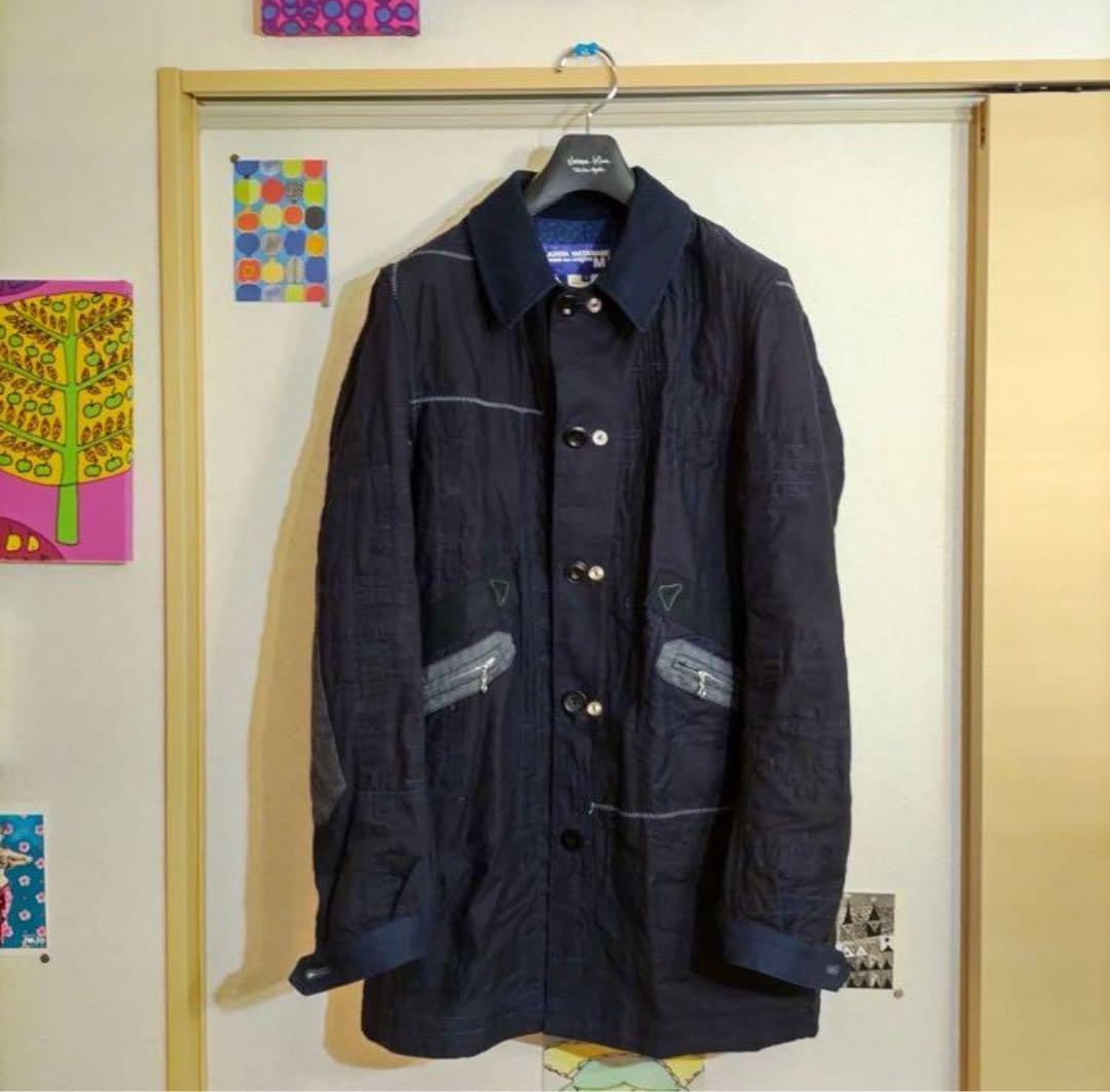 JUNYA WATANABE デニムジャケット XS 未使用】ジュンヤワタナベマン 24SS パッチワークデニム