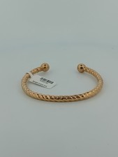 9ct Yellow Gold Twist Torque Bangle Solid 8.2g Full Hallmark