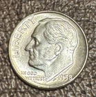 1958 D Roosevelt Dime Uncirculated Uncertified BU MS Us Coin