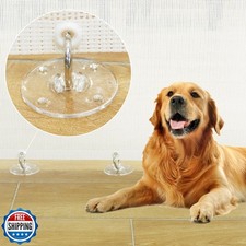 Retractable Baby Gate Hardware - Floor Adhesive Hooks, 2 Pack Baby Gate Acces