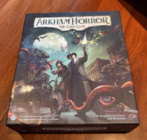 Arkham Horror: The Card Game Core Set Used w/ Dragon Shield Clear Matte Sleeves