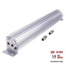 18" Universal Finned Aluminum Dual Pass Transmission Trans Oil Cooler