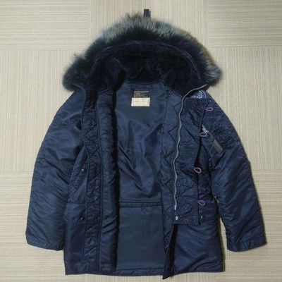 Buzz Rickson's William Gibson N-3B Slender Black Parka Jacket Size