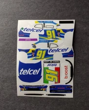 2025 Custom Andres Perez #91 telcel 1/64 Peel & Stick Decals