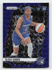 2024 Panini Prizm WNBA #95 Olivia Epoupa Blue Velocity Prizms Rookie