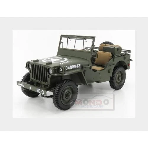 1:8 PREMIUM-X Jeep Willys Mb Usa Army With Trailer And M3 Gun 1943 PR8-0010 - Immagine 2 di 2