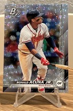 Ronald Acuna Jr 2019 Bowman Platinum Ice Refractor #18 Braves - SP Foil