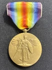 WW1 Victory Medal Pin Military Great War For Civilization Winged Angel w/ ribbon
