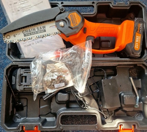 Bravolu 6 Mini Chain Saw With 2 1 5Ah Batteries Replacement Chain bravolu-6-mini-chain-saw-with-2-1-5ah-batteries-replacement-chain