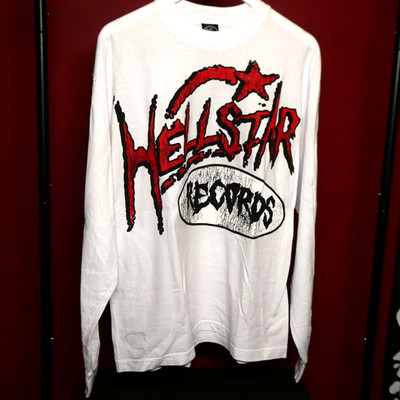 Hellstar Records Overseas Exclusive Longsleeve White Tee-  Size Large NWNT