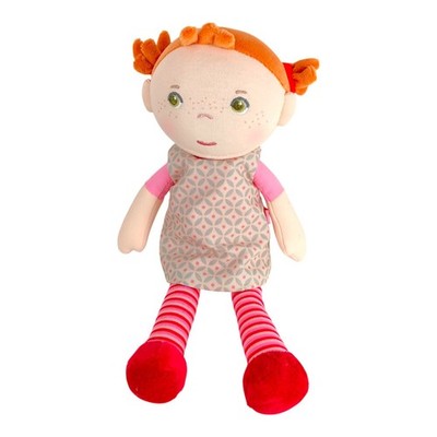 HABA Snug Up Roya Soft Doll Fuzzy Pigtails Embroidered Face Germany 10''