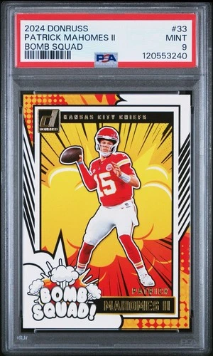 2024 Panini Donruss - Bomb Squad Patrick Mahomes II PSA 9