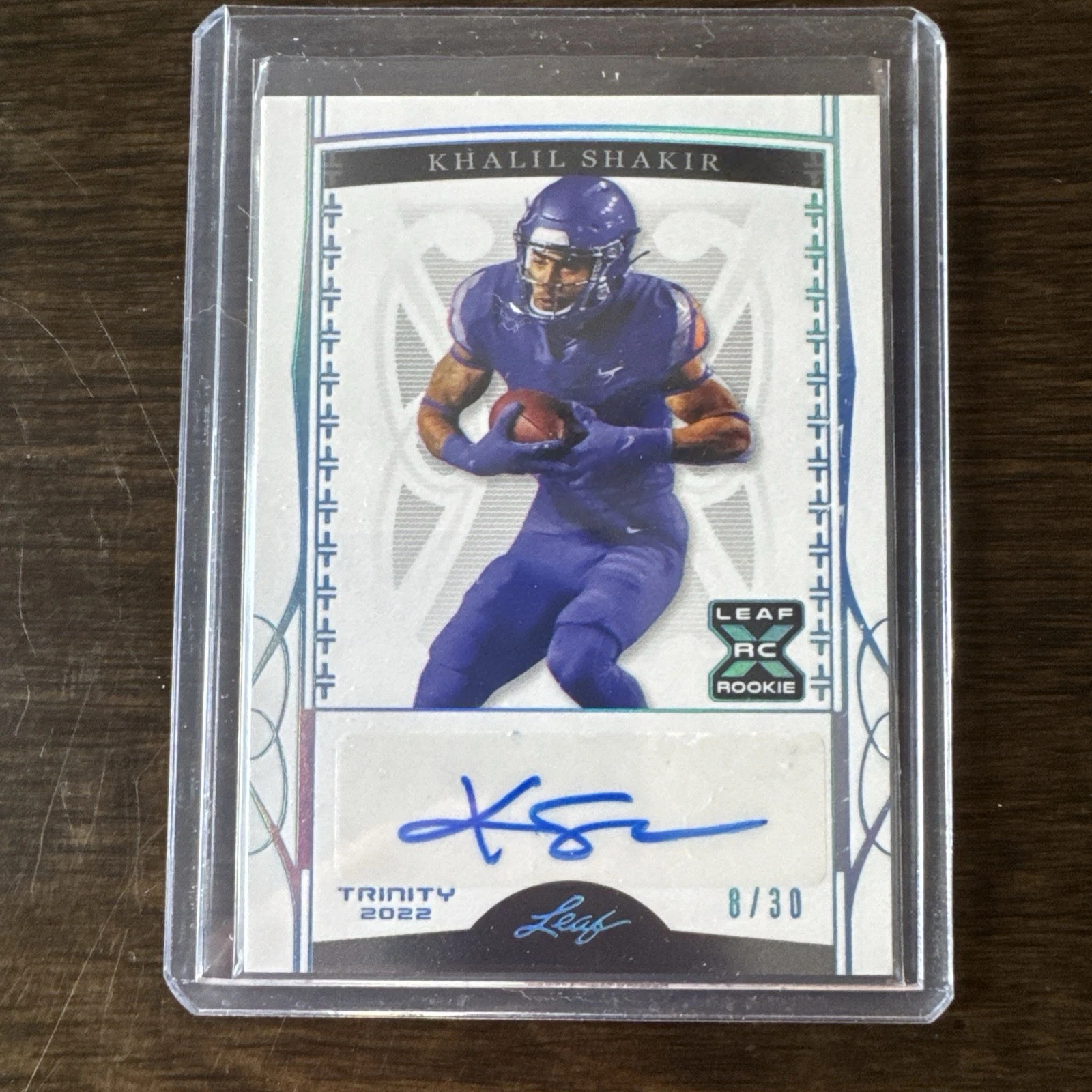 Khalil Shakir Leaf Trinity Autographs #BAKS1 Platinum Foil