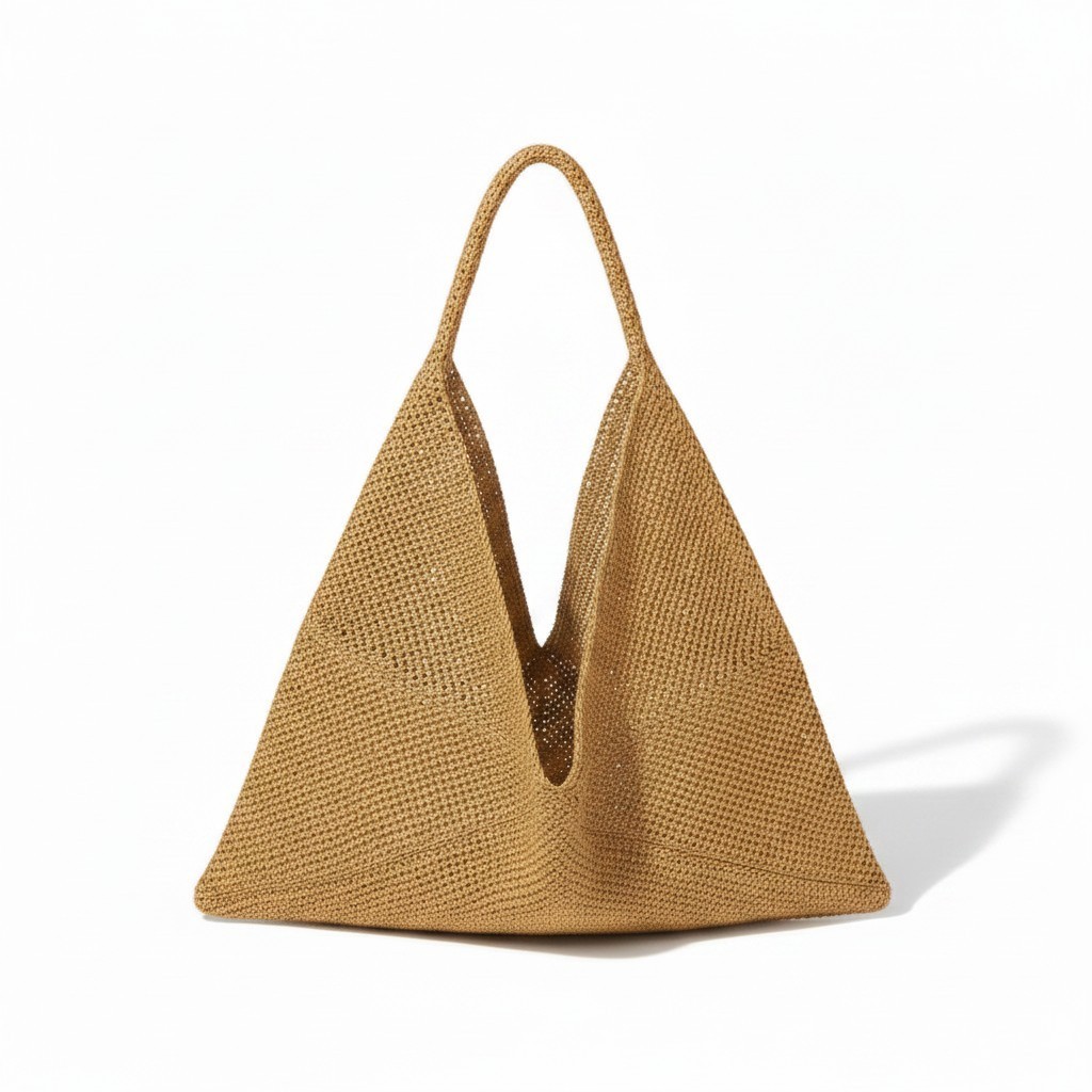 A.L.C. Bolso de Hombro Sid Rafia Desert Palm Slouchy Tejido Nuevo con Etiquetas