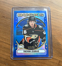 Upper Deck O-Pee-Chee Platinum Retro Blue Rainbow #R-66 Zegras RC /199 Ducks